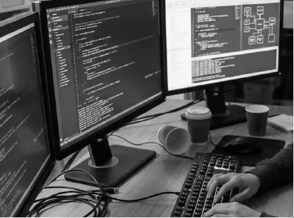 Multi-monitor development setup